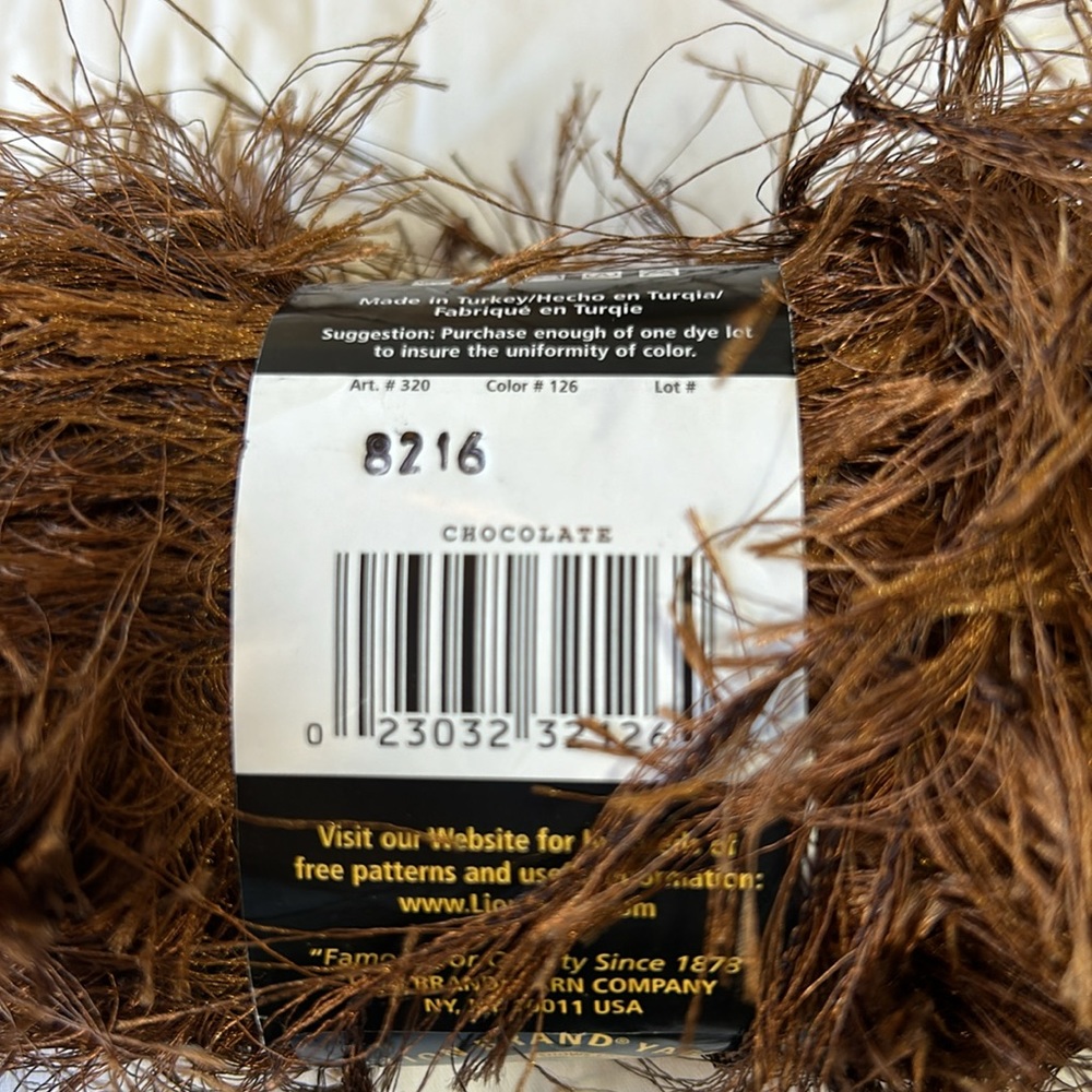 New Lion Brand Fun Fur and Fun Fur Prints Eyelash Yarn-3 Skeins - Picture 5 of 8
